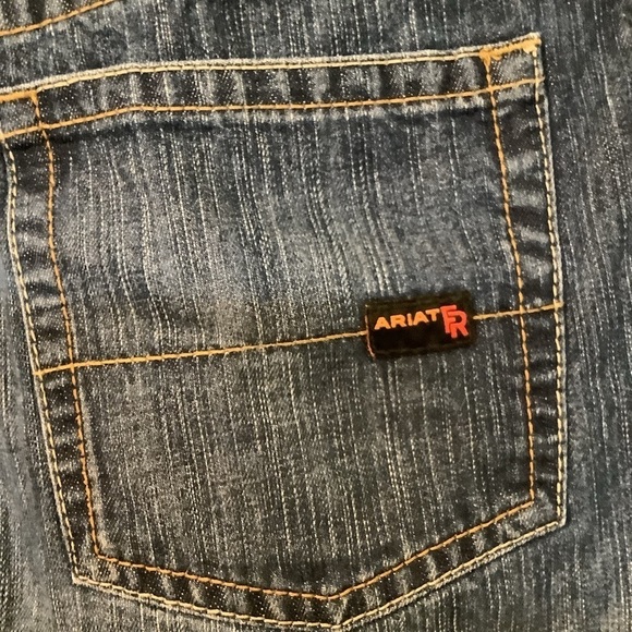 Ariat work distress FR waist 40 low rise m4 boot mens denim jeans - Picture 7 of 10